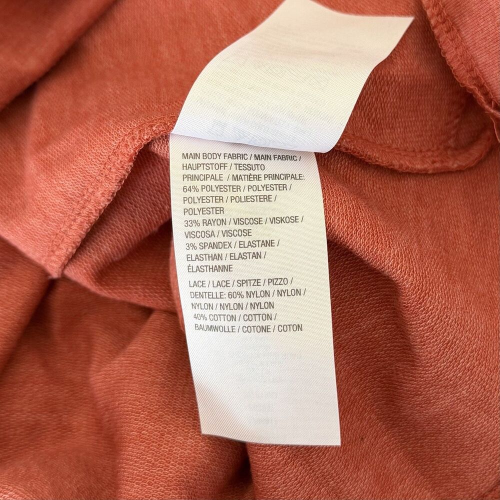 LOGO Lori Goldstein Layering Top 2X Lagenlook Full Zip Lace Long Cardigan Duster - Picture 10 of 12